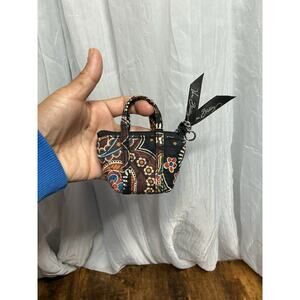 Vera Bradley “ Kensington” Tiny Miller Key Chain FOB Coin Purse Pouch READ